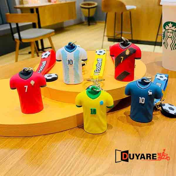 World Cup Football Jersey Keychain